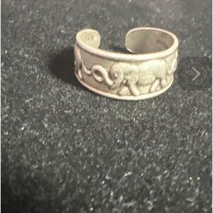 925 Elephant Toe Ring